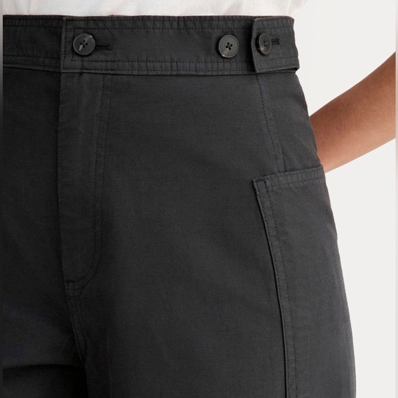 Everlane The Fatigue Barrel Pant Black Wide Leg Women’s Size 16 NWT - Picture 3 of 6
